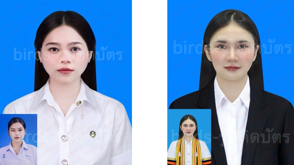 รับแต่งรูปภาพ ปรับแสงภาพ บริการ Photoshop ก่อนหลัง