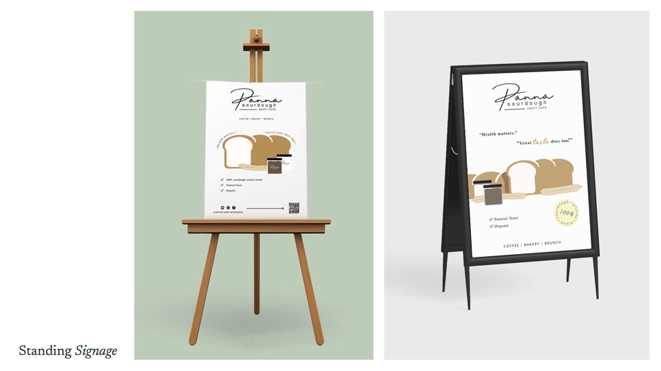 Booth Exhibition | Standing Signage ออกแบบ ป้ายตั้งร้าน ป้ายร้านออกบูธ