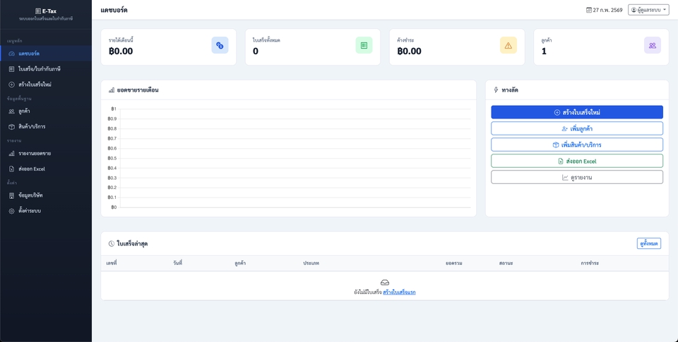 Web Development - ระบบออกใบเสร็จและใบกำกับภาษี - 3