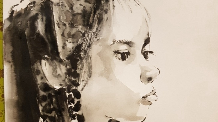 วาดภาพเหมือน ภาพวาดบุคคลสไตล์水墨