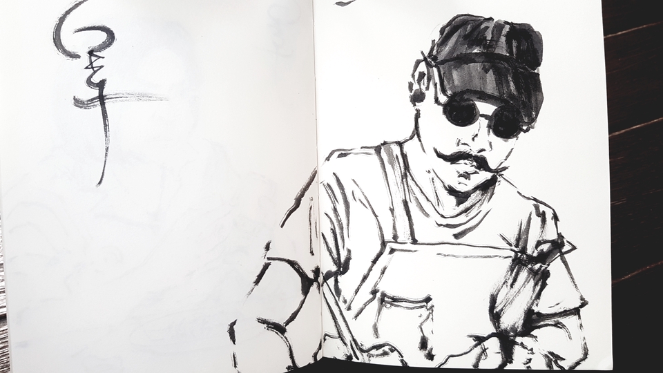 รับวาดภาพเหมือนสไตล์การ์ตูน ภาพวาดบุคคล