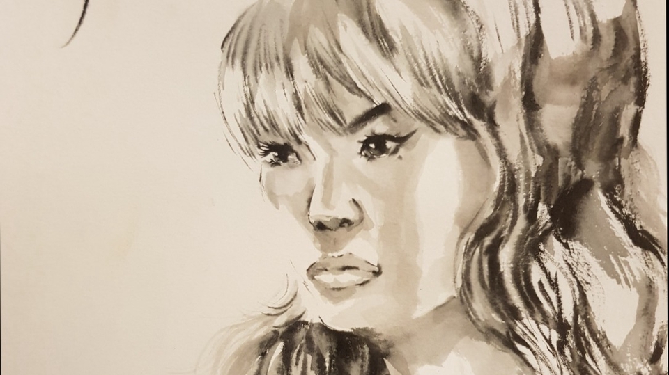 วาดภาพเหมือน ภาพประกอบบุคคล สไตล์โมเดิร์น