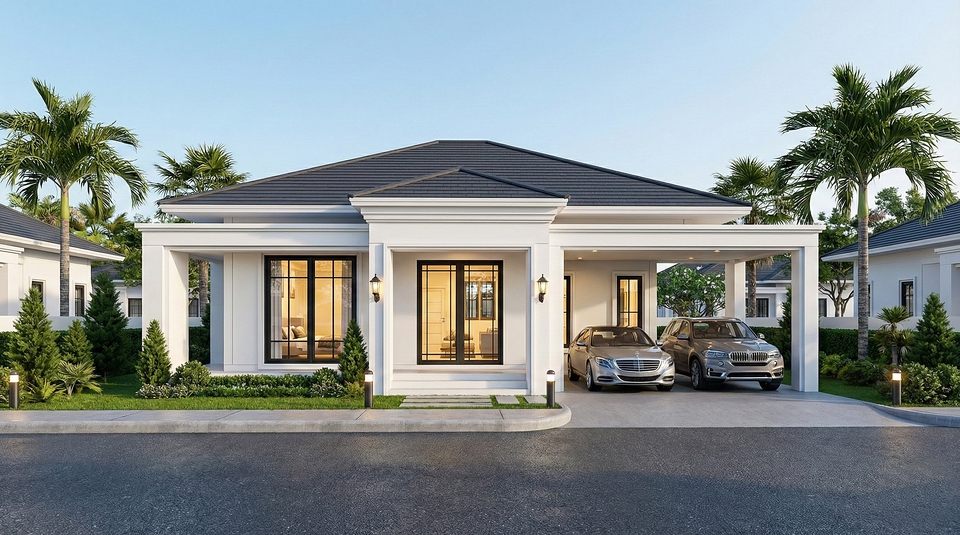 รับออกแบบบ้านสไตล์โมเดิร์น พร้อมที่จอดรถและพื้นที่ใช้สอยกว้างขวาง สวยงามน่าอยู่ เหมาะสำหรับครอบครัว การออกแบบบ้านทันสมัย, ตกแต่งภายใน, รีโนเวทบ้าน, สถาปนิก, ออกแบบบ้าน, ออกแบบตกแต่งภายใน, แบบบ้านสวย