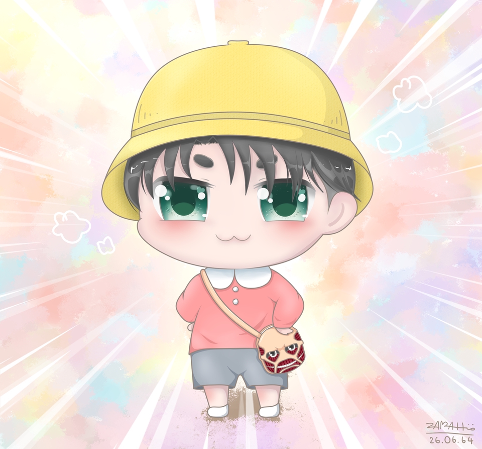 รับวาดการ์ตูนจิบิ น่ารัก สไตล์อนิเมะ วาดรูปการ์ตูนญี่ปุ่น