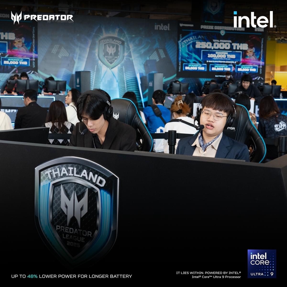 รับพากย์เสียงเกมมืออาชีพ Intel Predator League Thailand
