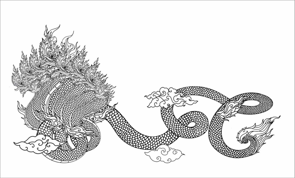 ออกแบบตัวละครมังงะสไตล์ญี่ปุ่น ลายเส้นพญานาค