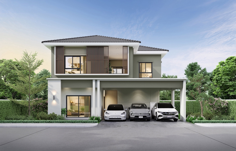 ออกแบบบ้าน3D Perspective โมเดลบ้าน3มิติ ราคาถูก