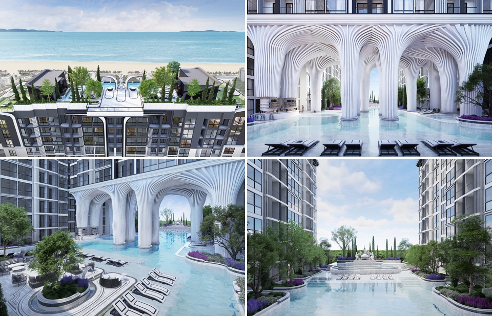 รับออกแบบ 3d perspective โมเดลบ้านหรูติดทะเล