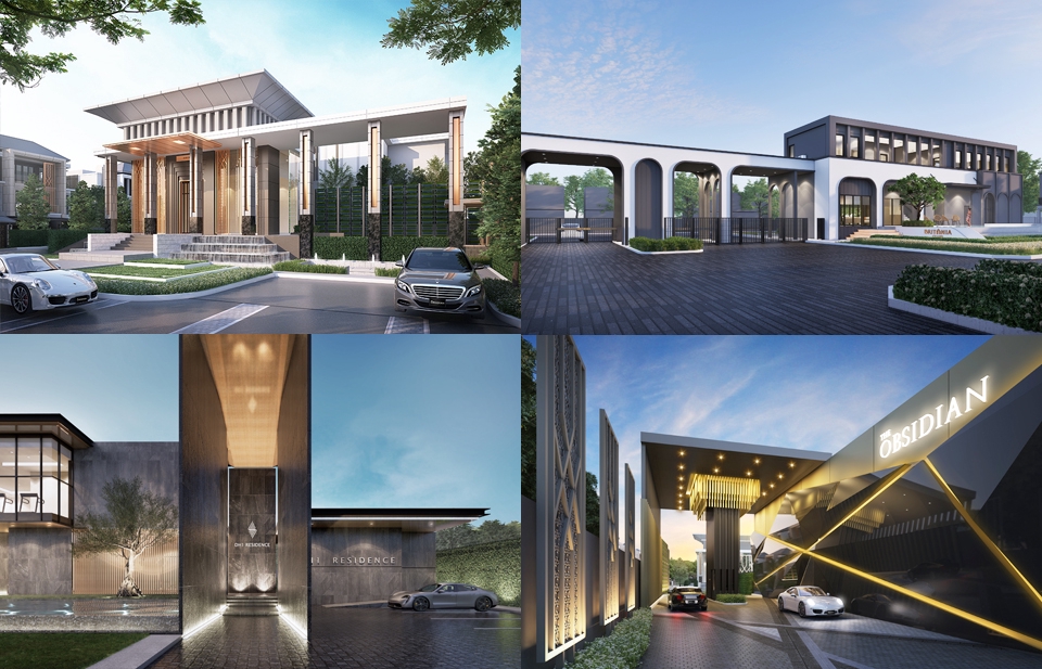 ออกแบบบ้าน3มิติ perspective รับทำภาพ3D โมเดลบ้านสวย