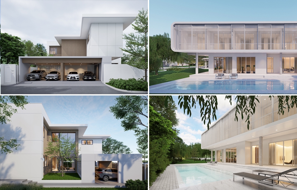 รับออกแบบบ้าน3มิติ perspective โมเดลบ้านสวย ราคาถูก