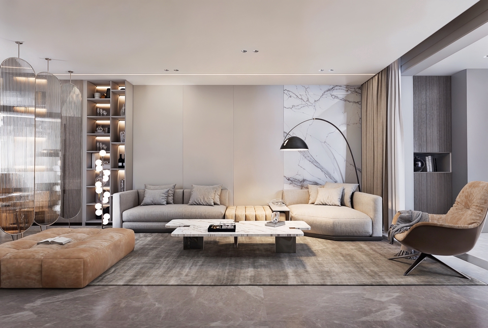 ออกแบบ perspective 3D โมเดลบ้านหรู รับเรนเดอร์ภาพสวย