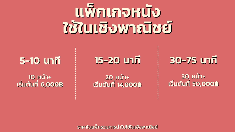 รับเขียนบทภาพยนตร์ บทละคร นวนิยาย เรื่องสั้น พล็อต Treatment มืออาชีพ