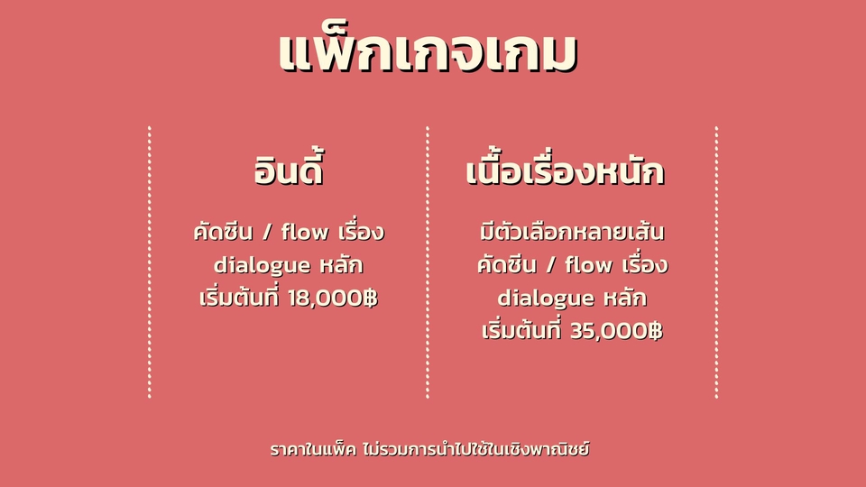 รับเขียนบทภาพยนตร์ บทละคร นวนิยาย เรื่องสั้น พล็อต Treatment มืออาชีพ