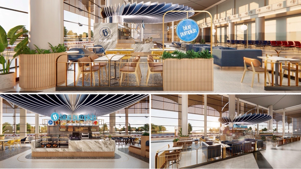 ร้านอาหาร และคาเฟ่ดีไซน์โมเดิร์น