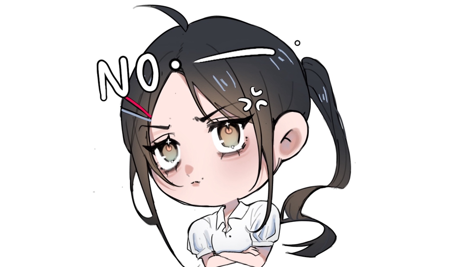 งาดวาดจิบิ ครึ่งตัว