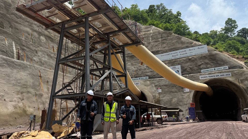 งานพิจารณาตรวจสอบประสิทธิภาพ พัดลมระบายอากาศ รวม 220 kW