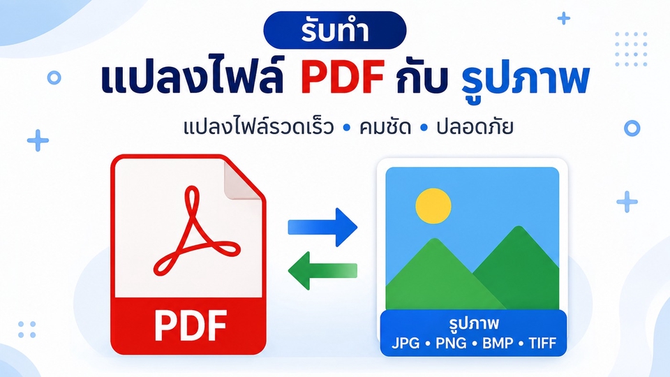รับทําแปลงไฟล์ PDF เอกสาร
