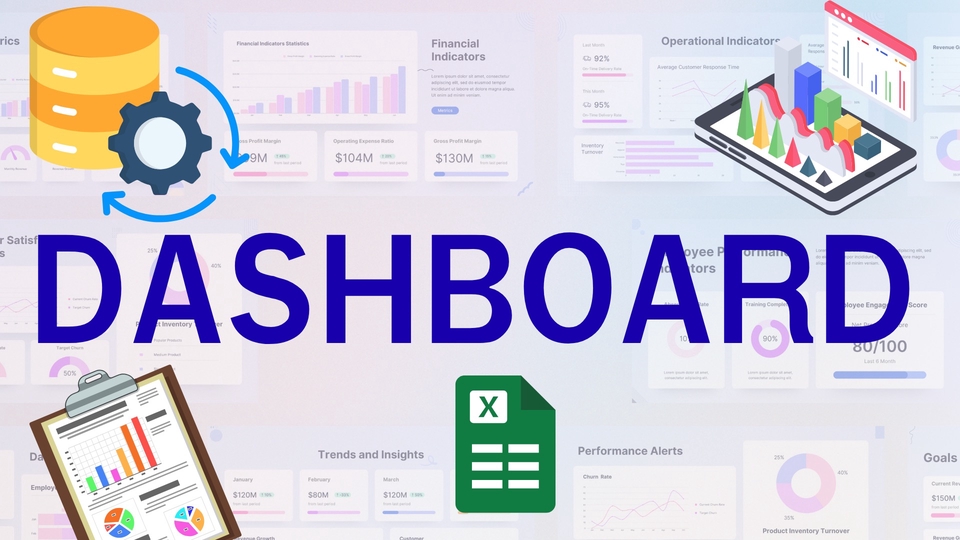 รับออกแบบ Dashboard ใน Excel เพื่อทำให้มองเห็นภาพรวมของข้อมูลและทำให้ตัดสินใจได้ง่ายยิ่งขึ้น