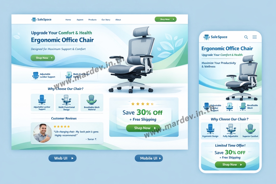 Web Development - รับทำ Website Sale Page / Landing Page (เว็บหน้าเดียว) 5️⃣⭐ - 6
