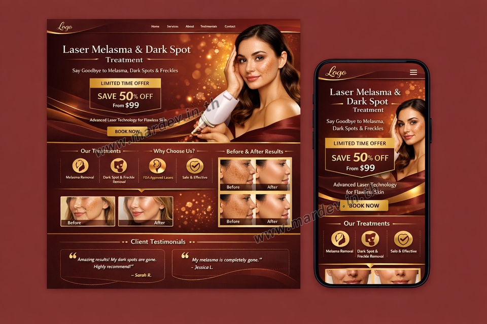 Web Development - รับทำ Website Sale Page / Landing Page (เว็บหน้าเดียว) 5️⃣⭐ - 9