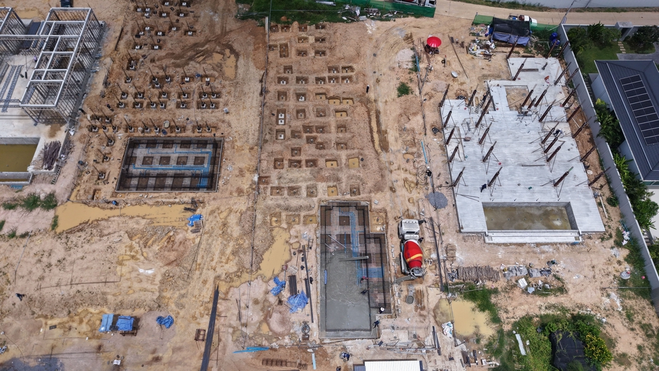 รับถ่ายวีดีโอโดรนก่อสร้าง ภาพมุมสูง