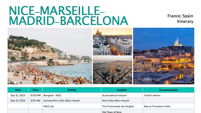 ทำแพลนเที่ยว เพื่อใช้ขอวีซ่า