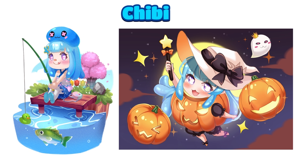 ตัวอย่างงาน Chibi