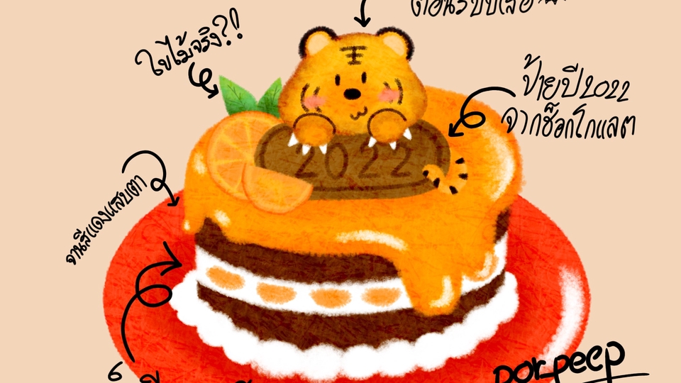 ภาพเค้กส้ม