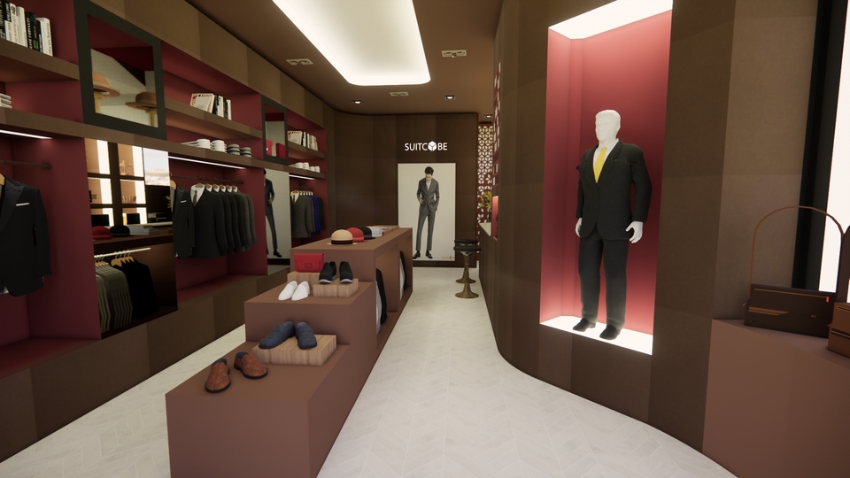 รับออกแบบตกแต่งภายในร้านค้าหรู ออกแบบร้านเสื้อผ้า