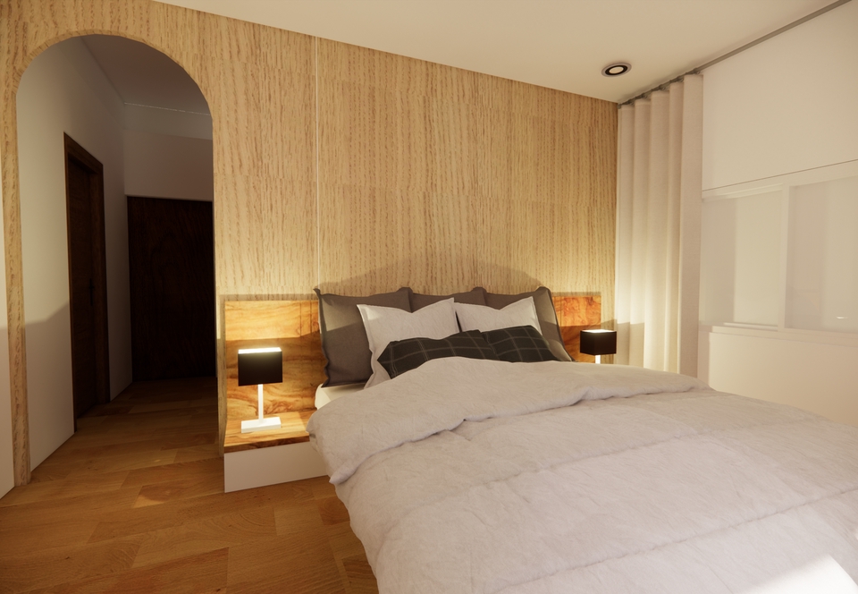 รับออกแบบตกแต่งภายในห้องนอนสไตล์โมเดิร์น