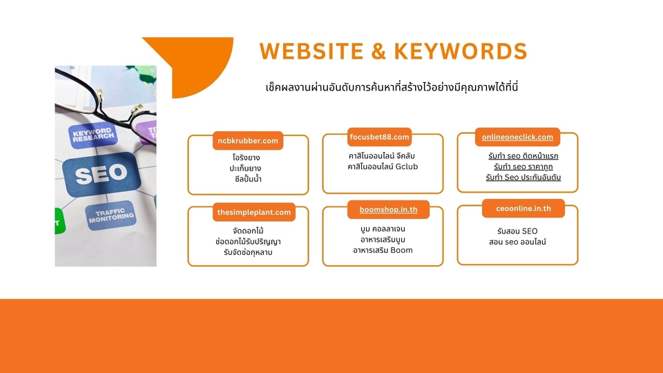 รับทำSEOเว็บไซต์และคำค้นหา