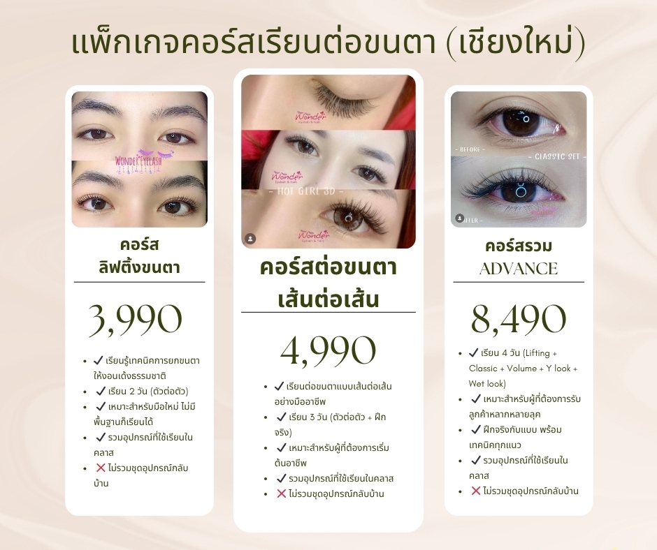 เรียนต่อขนตา - เรียนต่อขนตา เชียงใหม่ | สำหรับมือใหม่ อยากหารายได้เสริม - 2