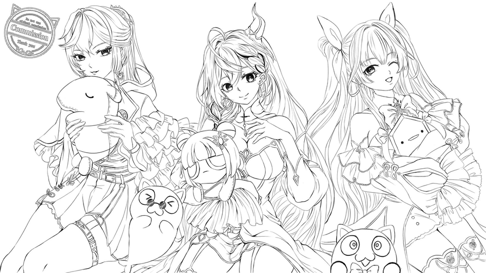 วาดภาพลายเส้น - งานเส้นรัฟ (เส้นเปล่าไม่ลงสี) ตามสเกล/โอมากาเสะ By: tOnOe - 16