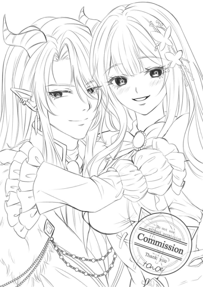 วาดภาพลายเส้น - งานเส้นรัฟ (เส้นเปล่าไม่ลงสี) ตามสเกล/โอมากาเสะ By: tOnOe - 5