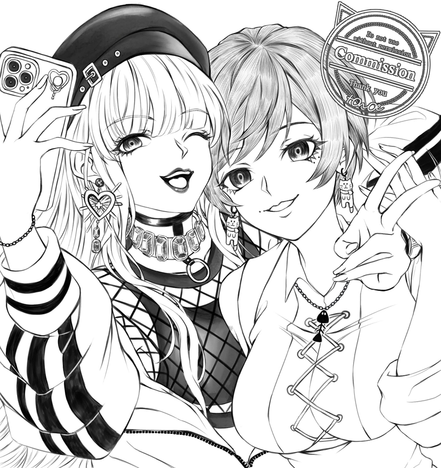 วาดภาพลายเส้น - งานเส้นรัฟ (เส้นเปล่าไม่ลงสี) ตามสเกล/โอมากาเสะ By: tOnOe - 19