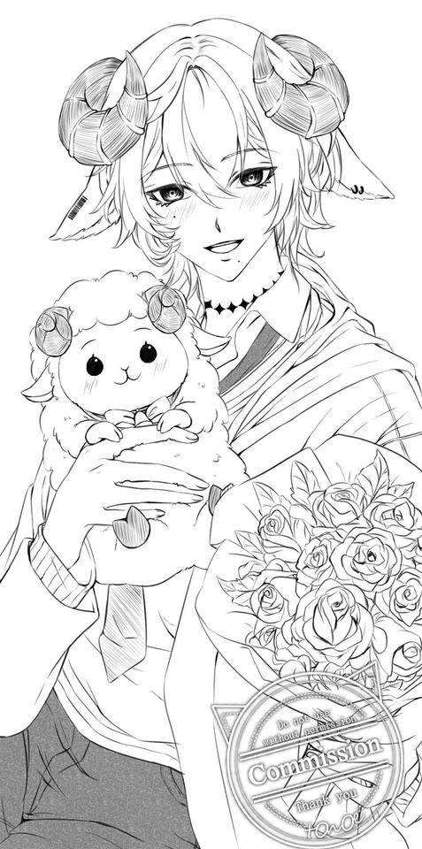 วาดภาพลายเส้น - งานเส้นรัฟ (เส้นเปล่าไม่ลงสี) ตามสเกล/โอมากาเสะ By: tOnOe - 15