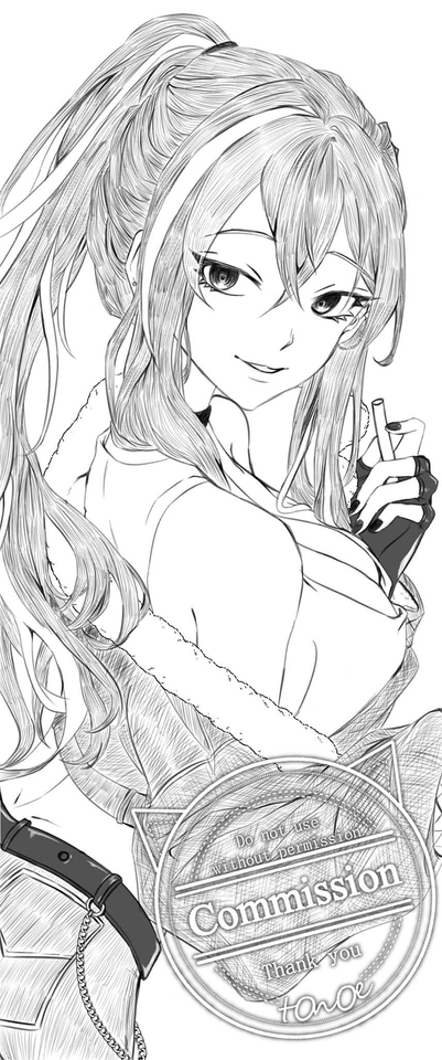 วาดภาพลายเส้น - งานเส้นรัฟ (เส้นเปล่าไม่ลงสี) ตามสเกล/โอมากาเสะ By: tOnOe - 13