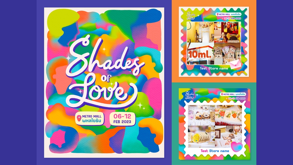 รับวาดภาพประกอบงานอีเว้นท์ Shades of Love วาดภาพดิจิตอลเพ้นท์