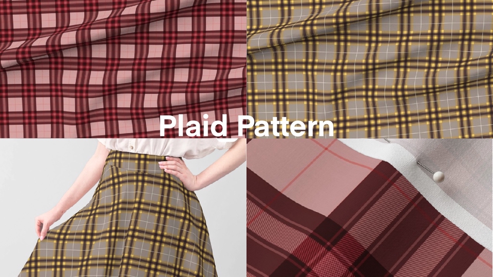 ออกแบบลายผ้า - ออกแบบลาย (Seamless)/ Repeat Pattern Design แนวเรียบง่าย ดอกไม้ ตัวอักษร Modren / Organic Style - 12