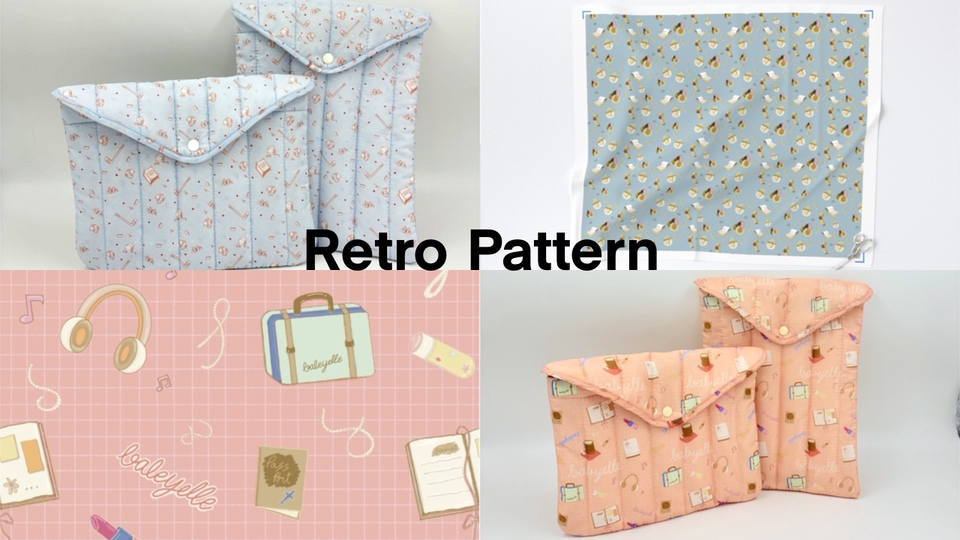 ออกแบบลายผ้า - ออกแบบลาย (Seamless)/ Repeat Pattern Design แนวเรียบง่าย ดอกไม้ ตัวอักษร Modren / Organic Style - 14