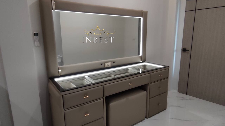 ผลิตเฟอร์นิเจอร์ - รับผลิตโต๊ะเครื่องแป้ง สามารถสั่งทำตามขนาดได้ เลือกสีเลือกวัสดุหุ้มได้ - 16