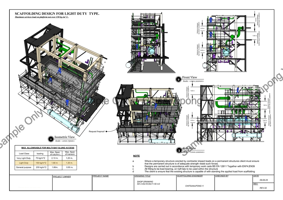 เขียนแบบโครงสร้างอาคาร โครงสร้างเหล็ก งานก่อสร้าง