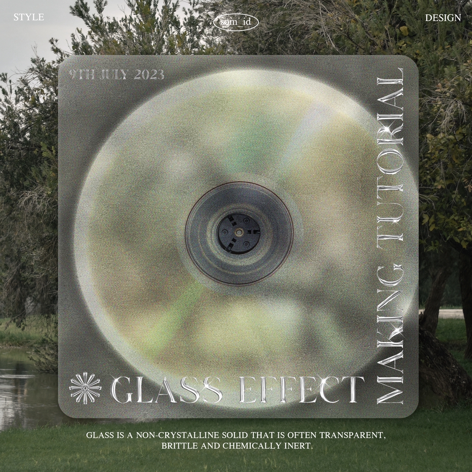 รับทำโมชั่นกราฟฟิก Glass Effect สไตล์โมเดิร์น