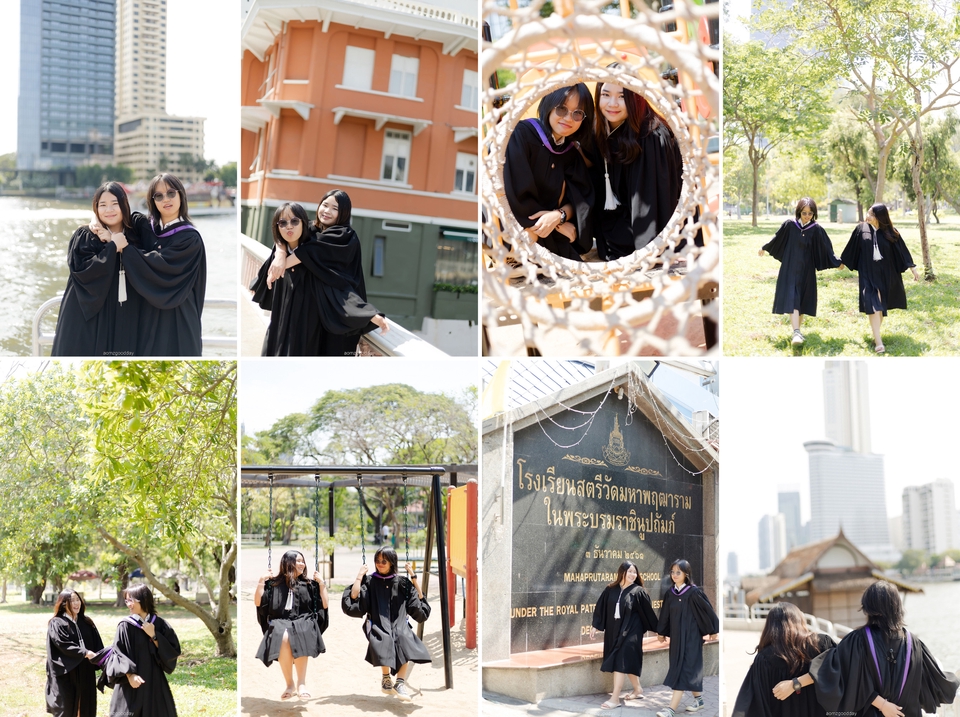 ถ่ายรูปรับปริญญา รับถ่ายภาพคู่ เพื่อนสาวสวย