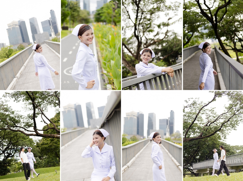 รับถ่ายภาพพรีเวดดิ้ง รับปริญญา บัณฑิตสาวสวย ธีมพยาบาล ช่างภาพกรุงเทพ