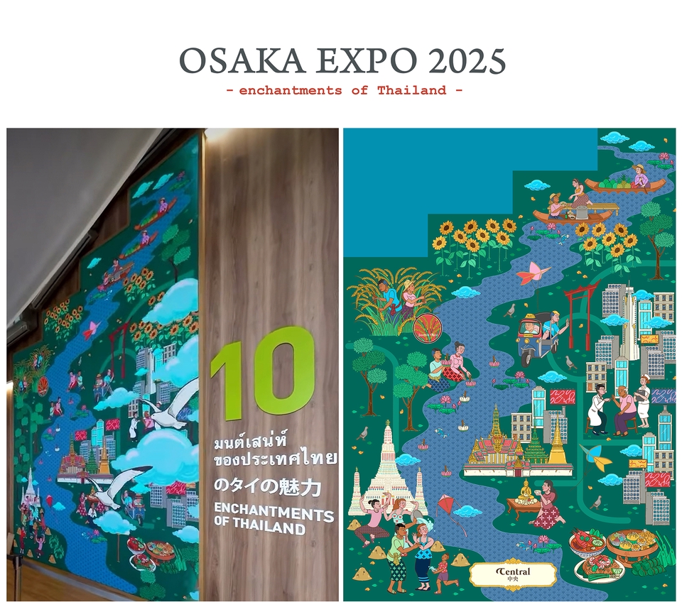 ออกแบบแผนที่งาน Osaka Expo 2025 ธีมประเทศไทย