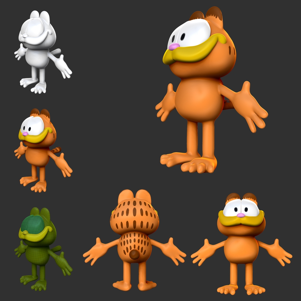 รับปั้นโมเดล3Dการ์ตูนแบบต่างๆ 3D model