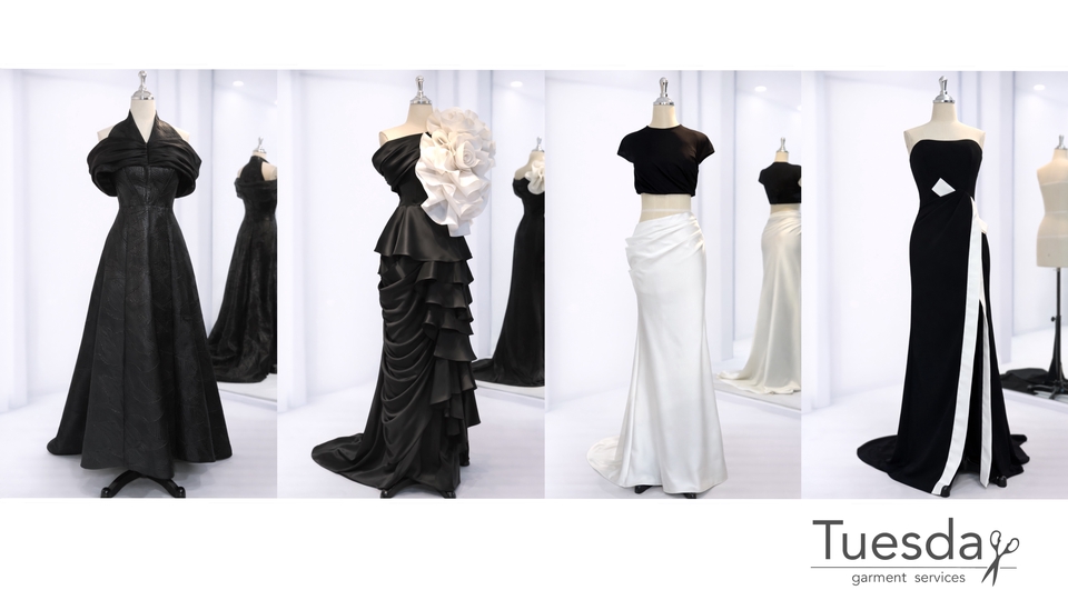 รับตัดเย็บเสื้อผ้า - รับตัดชุดราตรี เซทเพื่อนเจ้าสาว และชุดพริตตี้ - 2