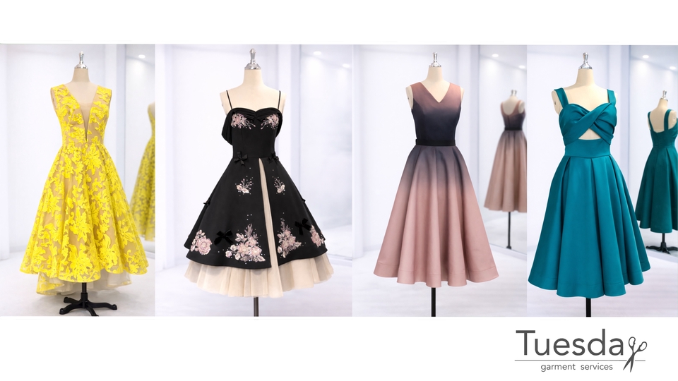 รับตัดเย็บเสื้อผ้า - รับตัดชุดราตรี เซทเพื่อนเจ้าสาว และชุดพริตตี้ - 5