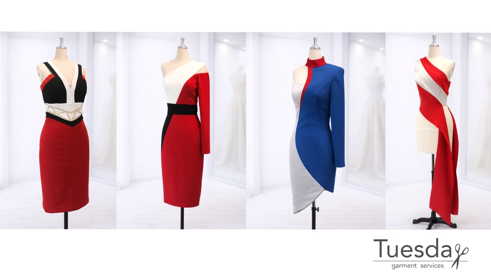 รับตัดเย็บเสื้อผ้า - รับตัดชุดราตรี เซทเพื่อนเจ้าสาว และชุดพริตตี้ - 12